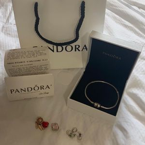 Pandora heart bracelet silver